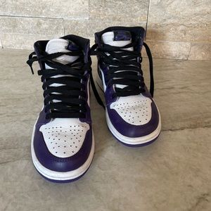 Nike Air Jordans 1 court purple